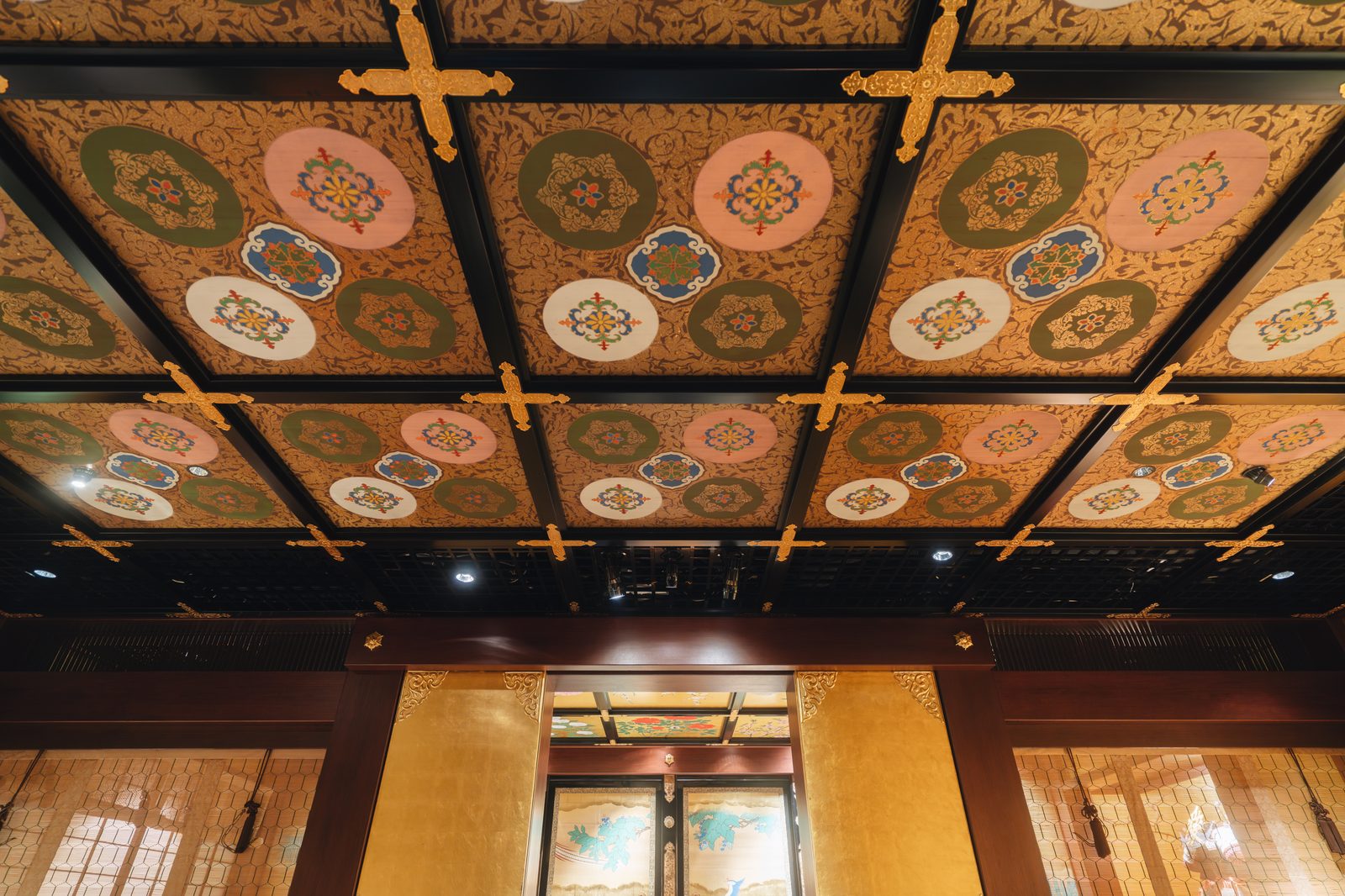 Imperial ceiling art — Nijo Castle inspired